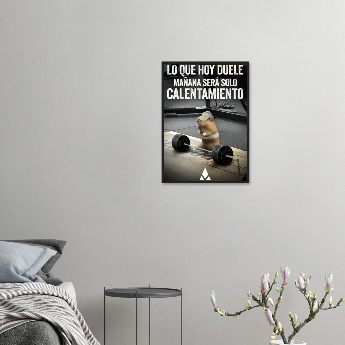 Póster Motivacional de Gimnasio con Hámster Levantando Pesas - Marco de Madera - Aury SportPrint MaterialAury SportA2 (42 x 59.4 cm)91a0208d - c10b - 4f06 - aa84 - b3145f9248de