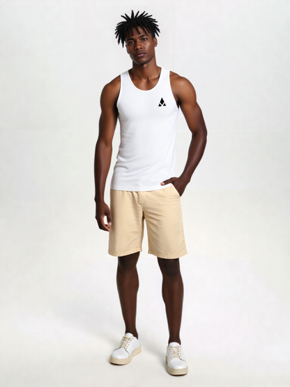 Camiseta blanca de tirantes Unisex