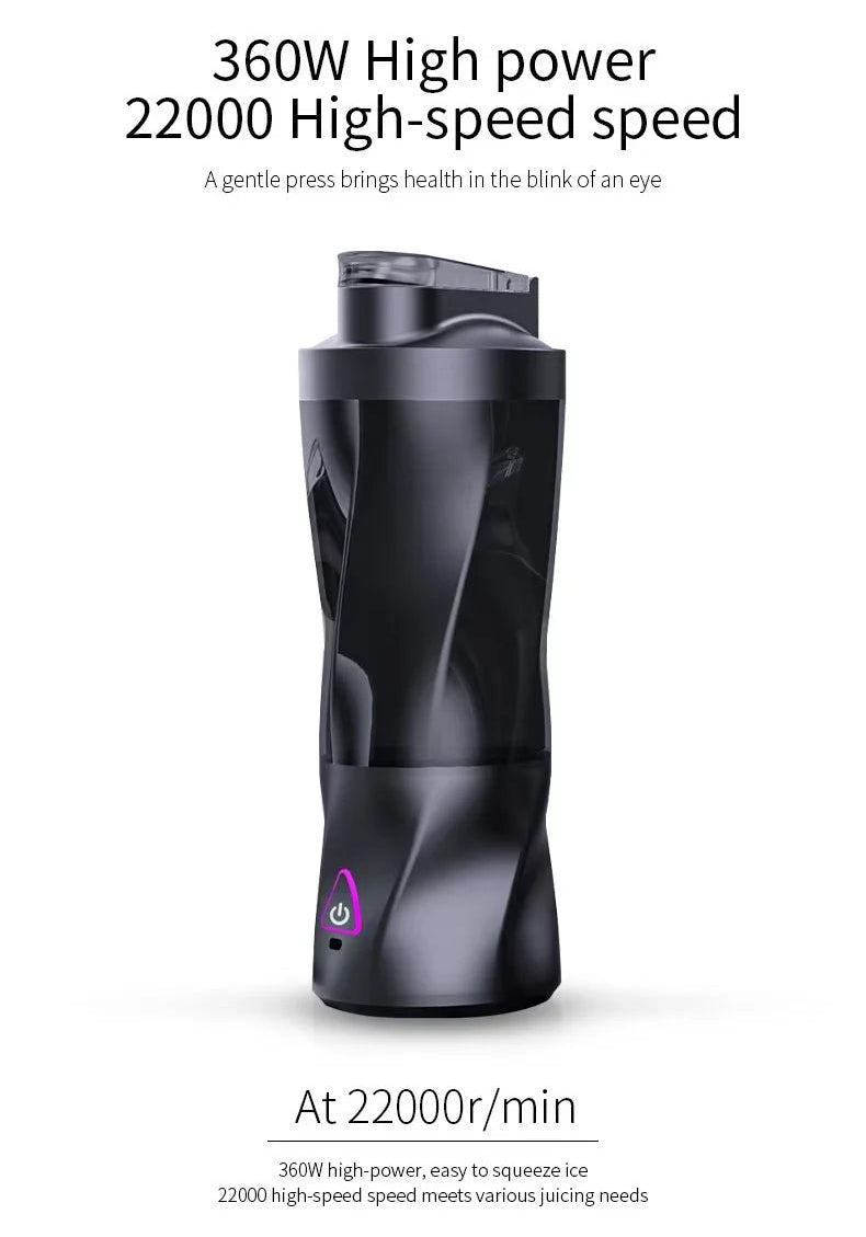 Batidora Portátil Recargable 680ml - Aury SportAury SportNegroBatidora Portátil Recargable 680ml