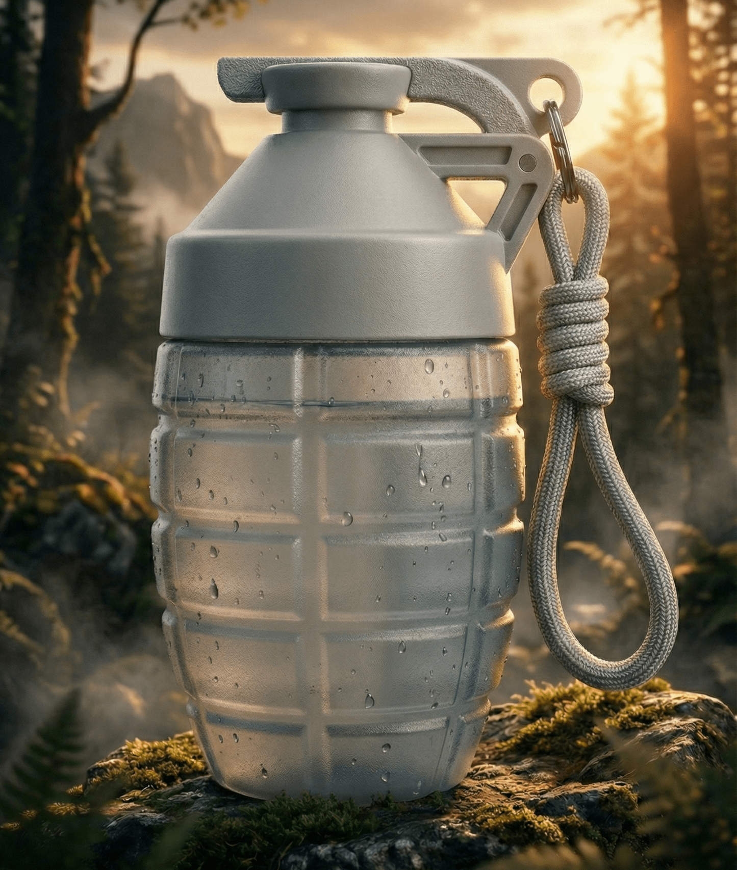 Botella Deportiva 600 ml con Diseño de Granada - Aury SportAury SportGrisbotella deportiva | Aury Sport