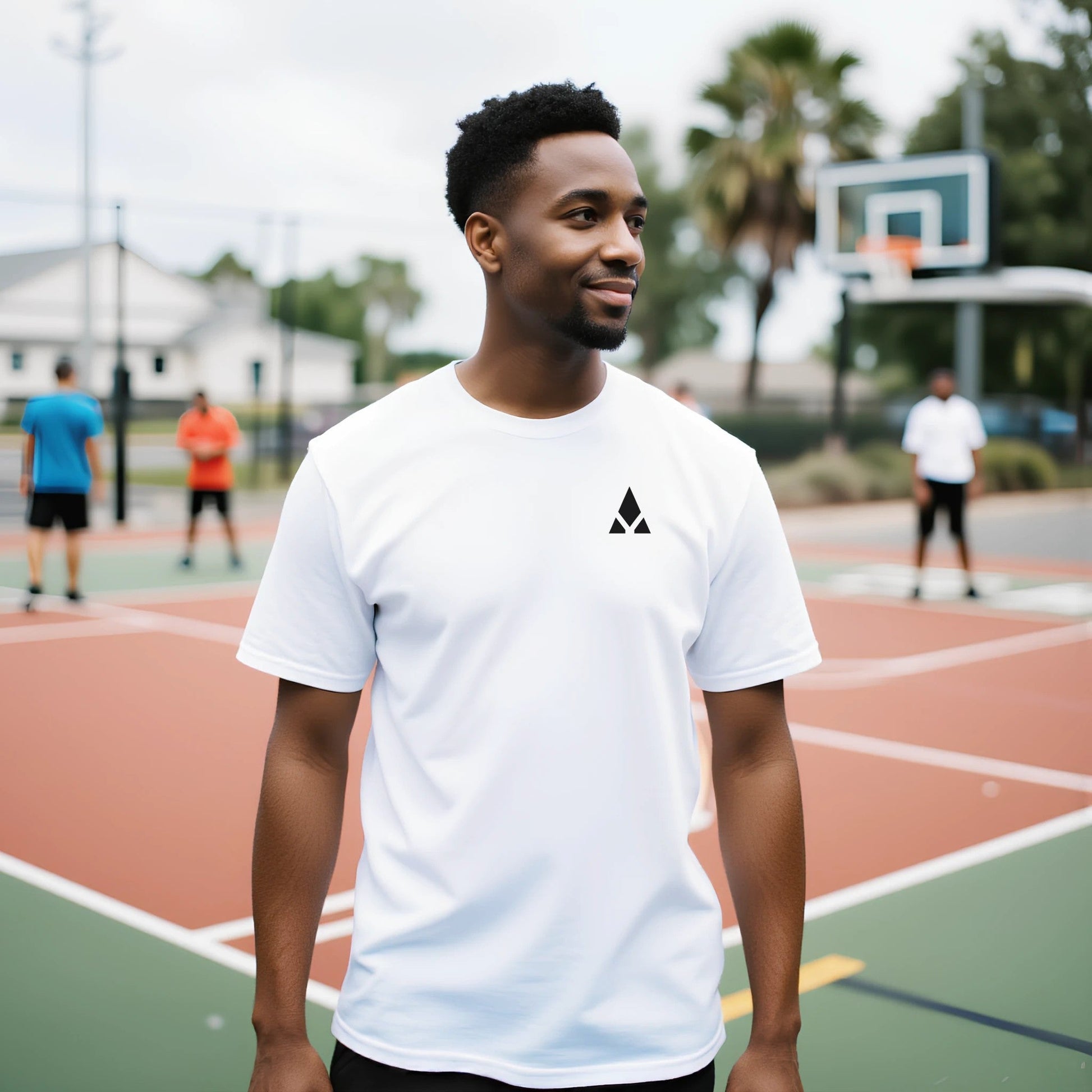 Camiseta blanca de cuello redondo hombre - Aury SportPrint MaterialAury SportBlanco9d67610a - a67c - 4be6 - 86fd - 9b2e22cd2916