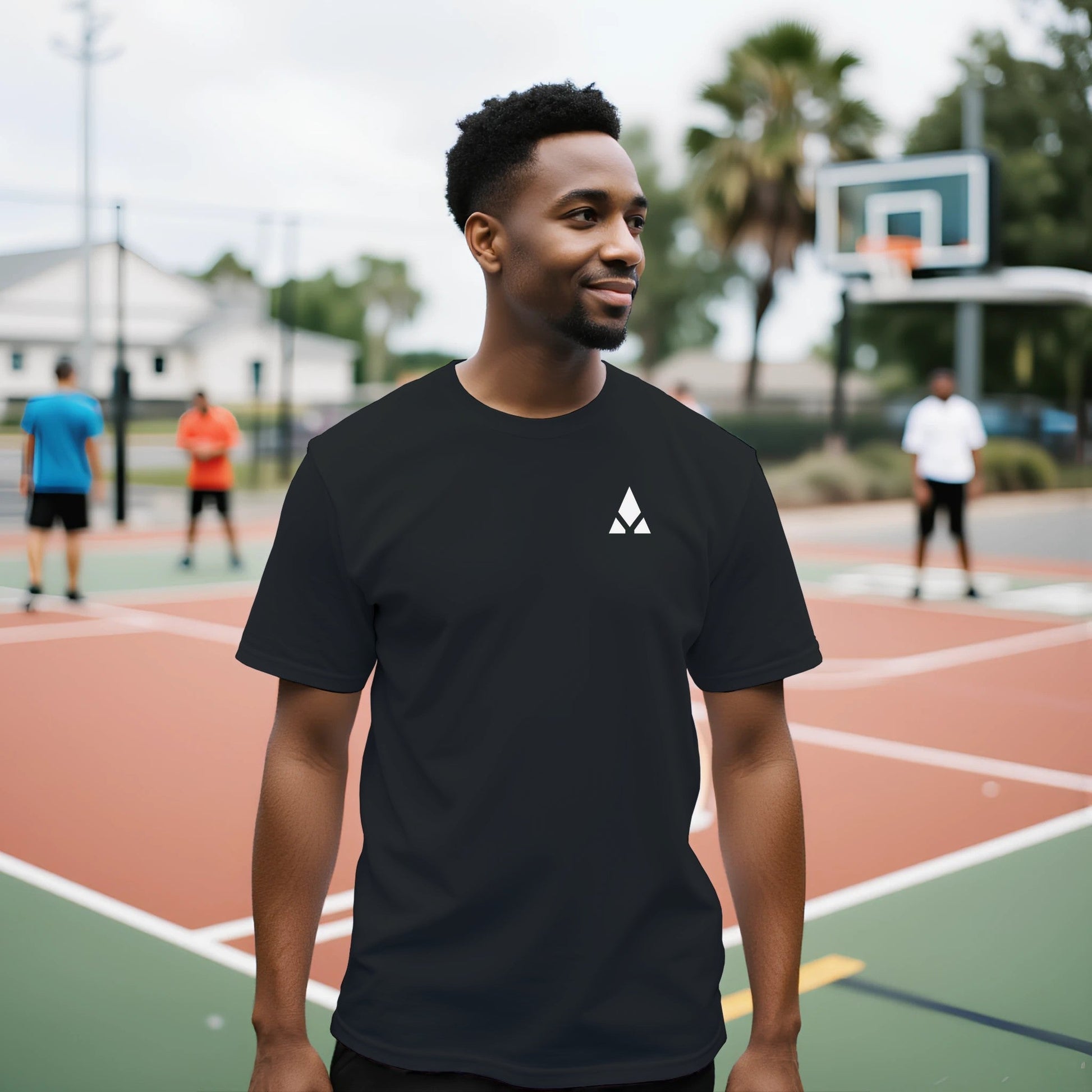 Camiseta negra de cuello redondo hombre - Aury SportPrint MaterialAury SportNegroa6d93312 - 602d - 46b3 - a90f - 0f59a837e596