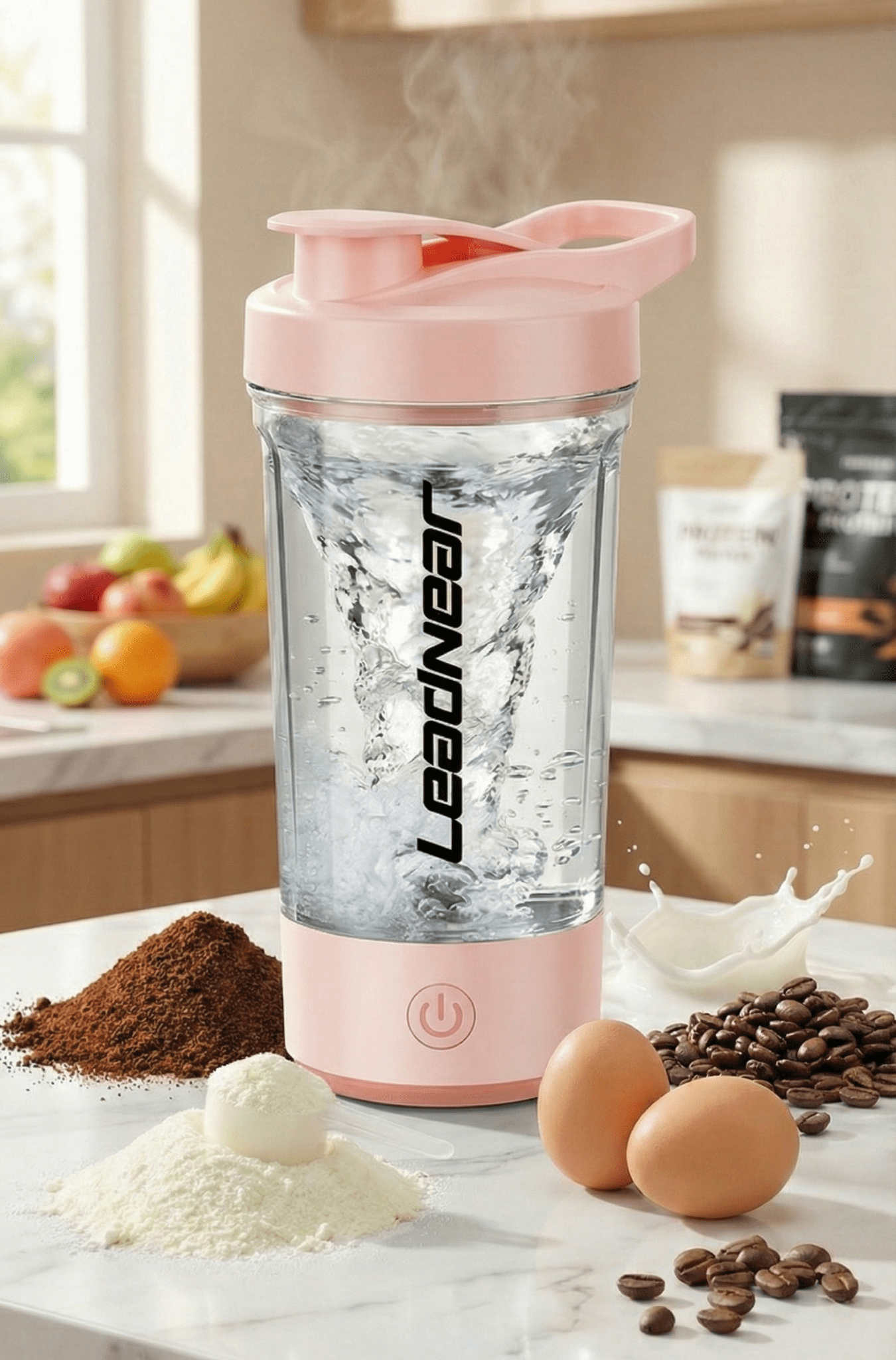 Electric Blender Cup Portable Blender Cup Milk Powder Protein Powder Blender Automatic Shaker Cup Home Travel Outdoor Sports Gym - Aury SportAury SportRosaElectric Blender Cup Portable Blender Cup Milk Powder Protein Powder Blender Automatic Shaker Cup Home Travel Outdoor Sports Gym