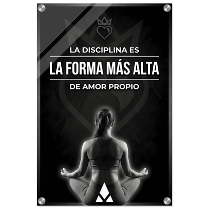 Impresión Acrílica Motivacional: "La Disciplina es la Forma Más Alta de Amor Propio" – Elige tu Tamaño - Aury SportPrint MaterialAury Sport20x30 cm / 8x12″db8bddd9 - 87d6 - 4545 - a954 - fd330af88cf4