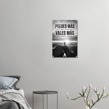 Impresión Acrílica Motivacional: "Puedes Más" - Inspiración en Acrílico Monocromático para Tu Espacio - Aury SportPrint MaterialAury Sport40x60 cm / 16x24″c05ada59 - 13f4 - 47a1 - b7eb - 03b6d51cd4c5