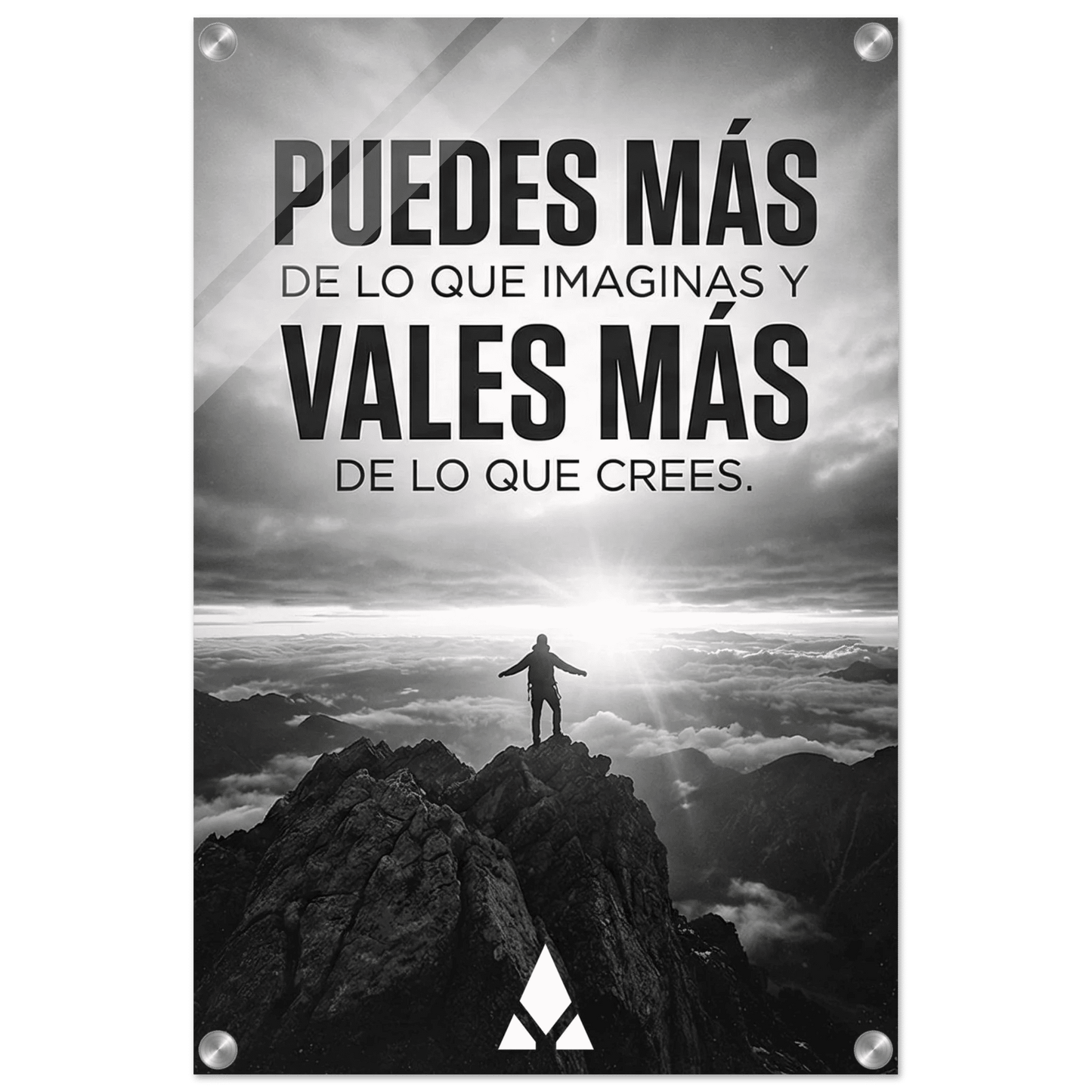 Impresión Acrílica Motivacional: "Puedes Más" - Inspiración en Acrílico Monocromático para Tu Espacio - Aury SportPrint MaterialAury Sport20x30 cm / 8x12″64bf7805 - 0265 - 447a - 88db - b028047ed658
