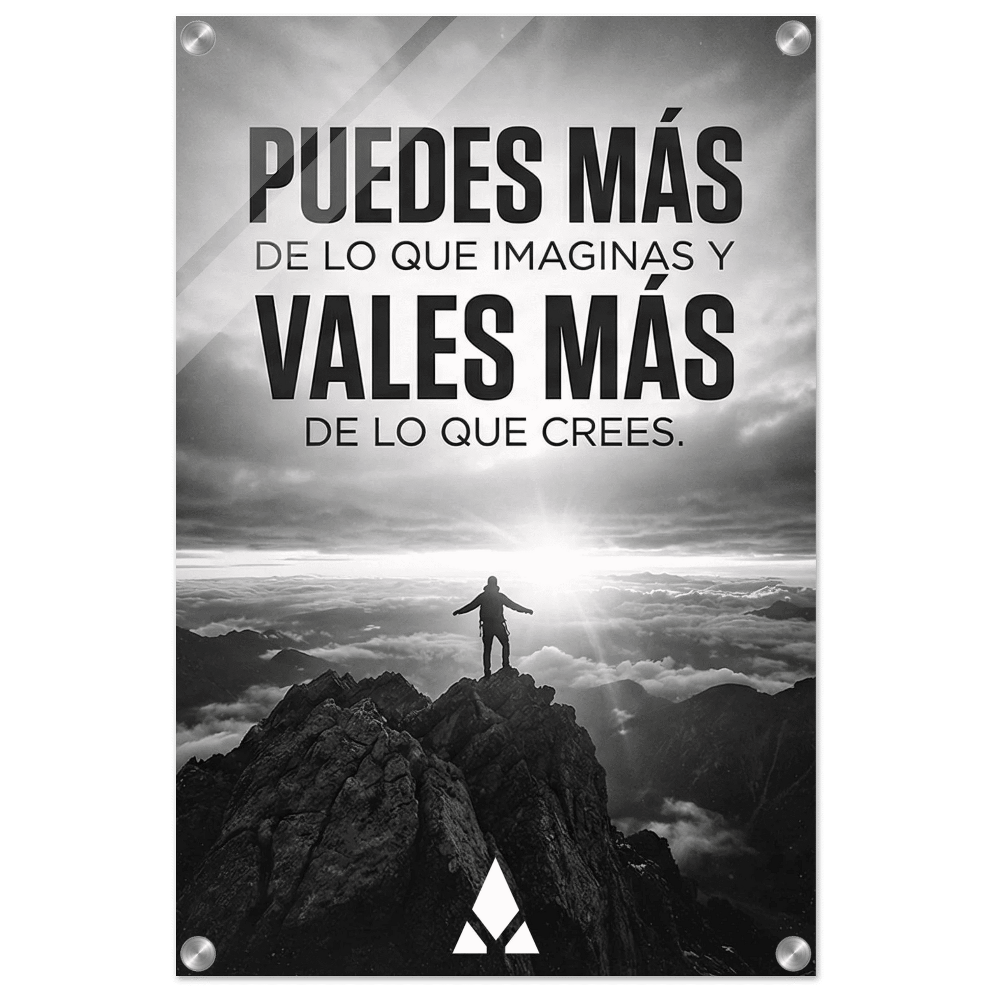 Impresión Acrílica Motivacional: "Puedes Más" - Inspiración en Acrílico Monocromático para Tu Espacio - Aury SportPrint MaterialAury Sport20x30 cm / 8x12″64bf7805 - 0265 - 447a - 88db - b028047ed658