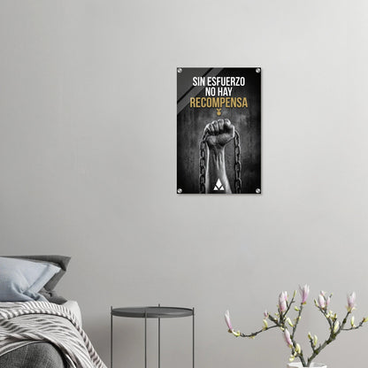 Impresión Acrílica Motivacional: "Sin Esfuerzo No Hay Recompensa" - Arte de Pared con Impacto - Aury SportPrint MaterialAury Sport40x60 cm / 16x24″48c7de80 - 0b71 - 4e13 - 9a3a - 58fc30f8a16d