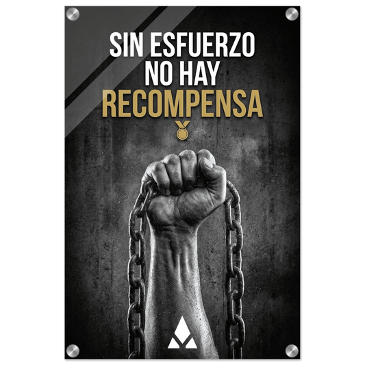 Impresión Acrílica Motivacional: "Sin Esfuerzo No Hay Recompensa" - Arte de Pared con Impacto - Aury SportPrint MaterialAury Sport20x30 cm / 8x12″699ae1ca - 5246 - 4fc0 - bc59 - d5edd2b235fb