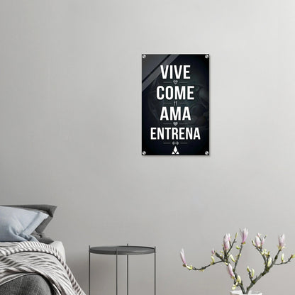 Impresión Acrílica Motivacional: "Vive, come, ama, entrena" - Inspiración en Acrílico Monocromático para Tu Espacio - Aury SportPrint MaterialAury Sport40x60 cm / 16x24″ec061243 - 00b8 - 405e - 9147 - aad6bee2b729