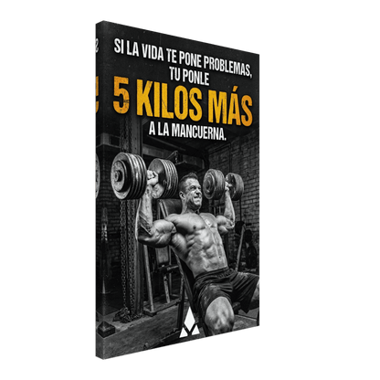 Lienzo Motivacional "5 Kilos más" - Arte Inspirador para Tu Espacio Fitness - Aury SportPrint MaterialAury Sport20x30 cm / 8x12″352cde38 - 7e36 - 42f0 - b0f8 - b76c695c7d8d