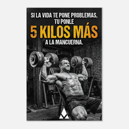 Lienzo Motivacional "5 Kilos más" - Arte Inspirador para Tu Espacio Fitness - Aury SportPrint MaterialAury Sport20x30 cm / 8x12″df89f99b - 1a86 - 4cb9 - 876d - 249eb9ad8a5e
