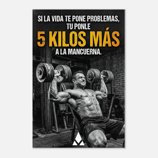 Lienzo Motivacional "5 Kilos más" - Arte Inspirador para Tu Espacio Fitness - Aury SportPrint MaterialAury Sport20x30 cm / 8x12″df89f99b - 1a86 - 4cb9 - 876d - 249eb9ad8a5e