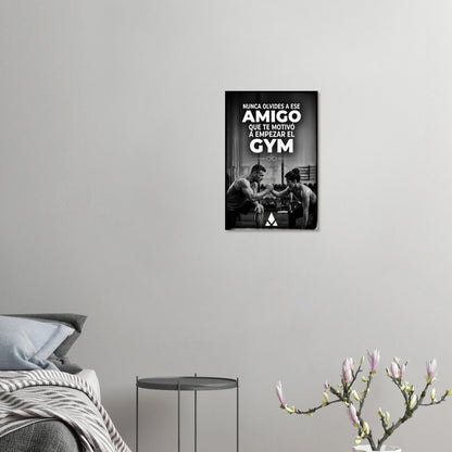 Lienzo Motivacional: Amigos de Gimnasio - Impresión en Lienzo con Textura Mejorada - Aury SportPrint MaterialAury Sport40x60 cm / 16x24″5989c87b - 92c1 - 4141 - 9ab1 - 78b711f74f37