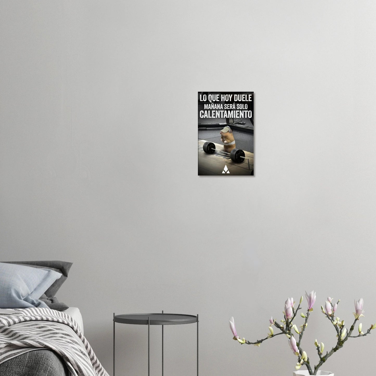 Lienzo Motivacional de Gimnasio con Hámster Levantando Pesas - Motívate con una sonrisa - Aury SportPrint MaterialAury Sport30x45 cm / 12x18″29ec7335 - 3916 - 4ec0 - b95c - 5301a37501a6