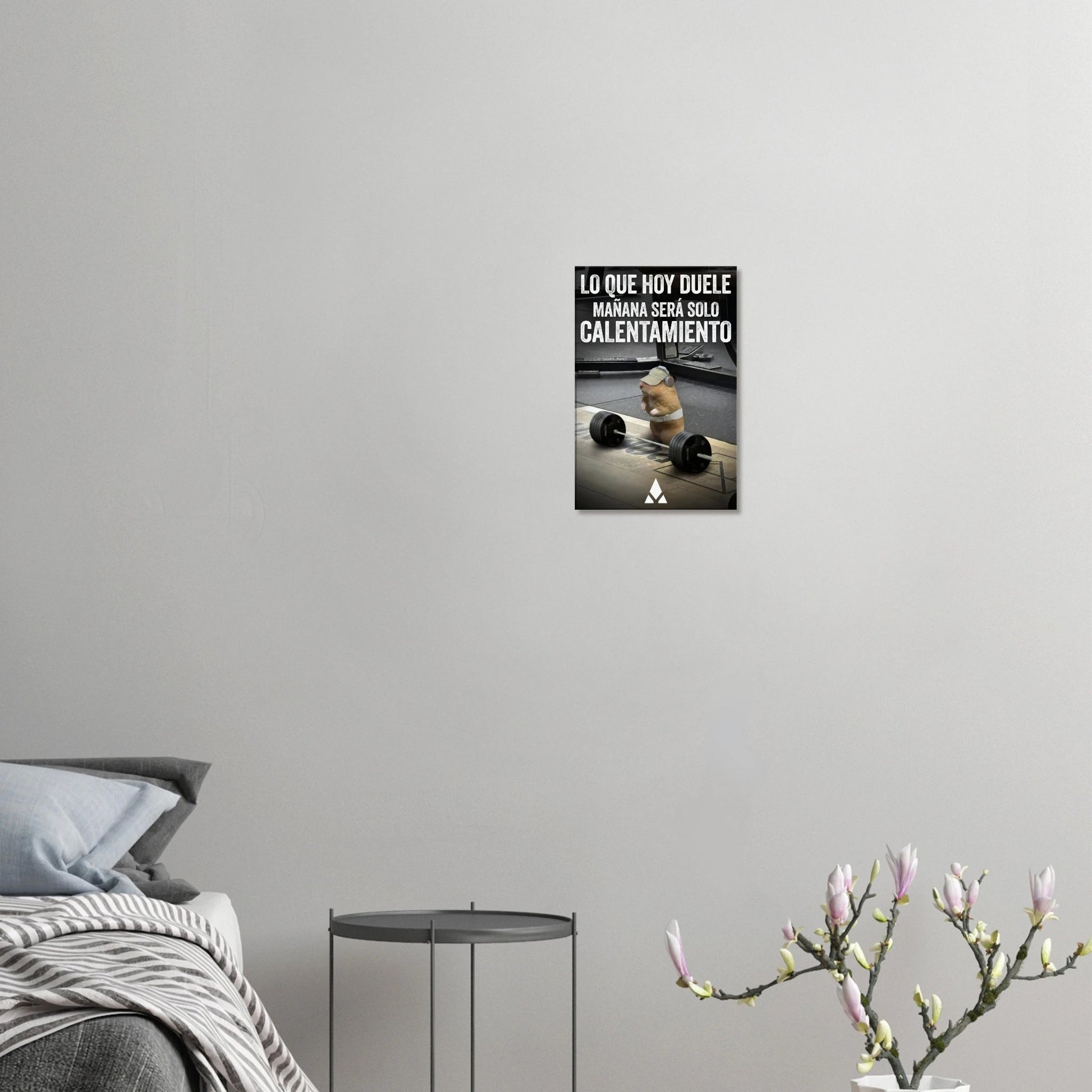 Lienzo Motivacional de Gimnasio con Hámster Levantando Pesas - Motívate con una sonrisa - Aury SportPrint MaterialAury Sport30x45 cm / 12x18″29ec7335 - 3916 - 4ec0 - b95c - 5301a37501a6