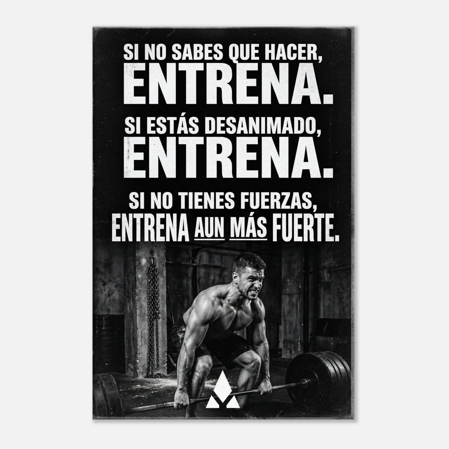 Lienzo Motivacional "ENTRENA": Inspiración para el Gimnasio en Blanco y Negro, Disponible en Múltiples Tamaños - Aury SportPrint MaterialAury Sport20x30 cm / 8x12″c6125f7e - 868c - 4b8a - b7b4 - 76f5a5b1eb1d