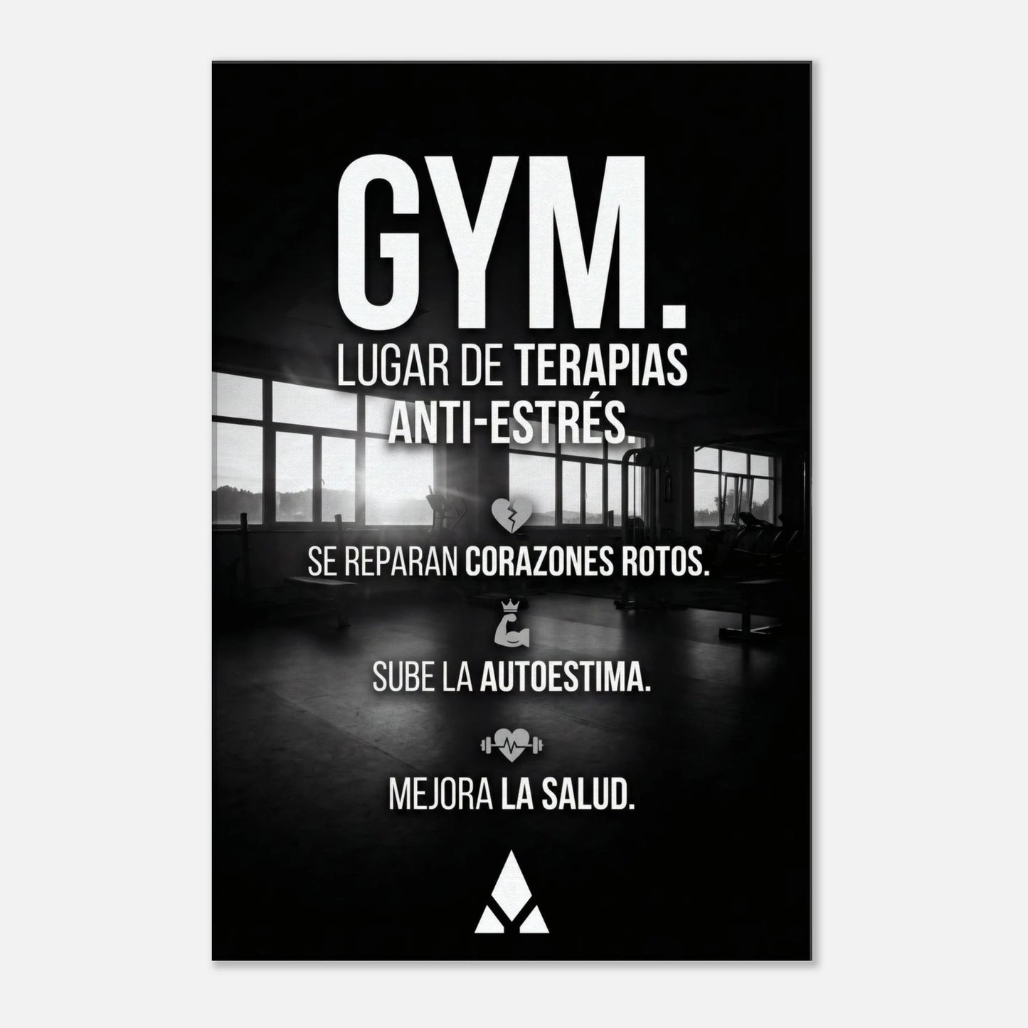 Lienzo Motivacional "GYM: Lugar de Terapias Anti - Estrés" - Arte Inspirador para Tu Espacio Fitness - Aury SportPrint MaterialAury Sport20x30 cm / 8x12″1fbb6314 - 9d96 - 42a8 - 92b6 - 680f7b97a2dc
