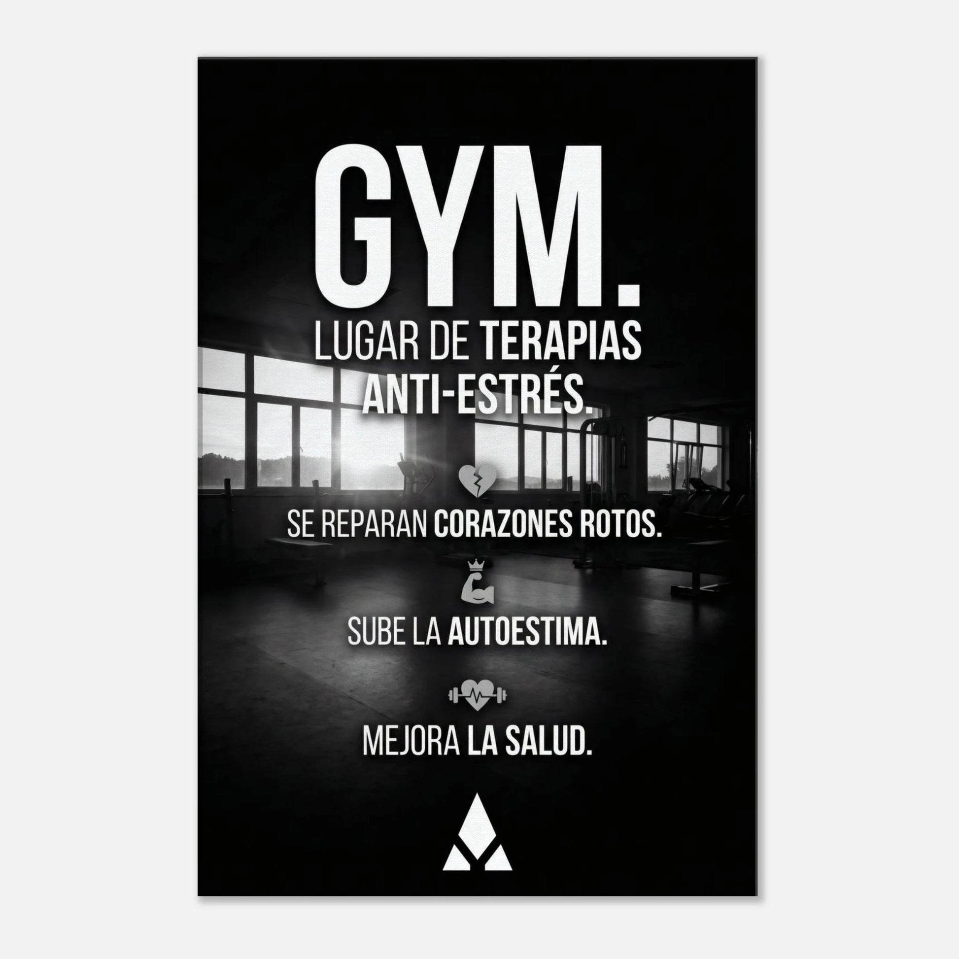 Lienzo Motivacional "GYM: Lugar de Terapias Anti - Estrés" - Arte Inspirador para Tu Espacio Fitness - Aury SportPrint MaterialAury Sport20x30 cm / 8x12″1fbb6314 - 9d96 - 42a8 - 92b6 - 680f7b97a2dc