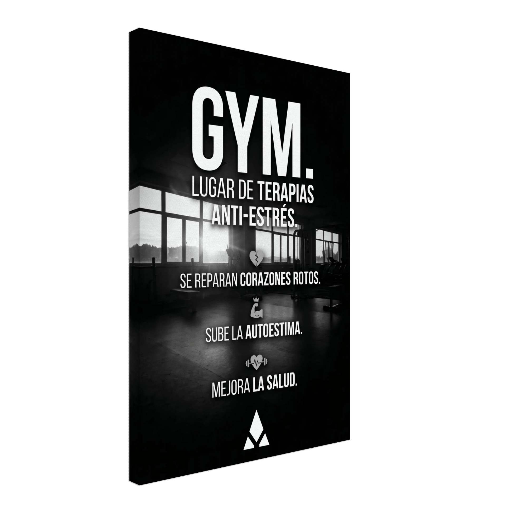 Lienzo Motivacional "GYM: Lugar de Terapias Anti - Estrés" - Arte Inspirador para Tu Espacio Fitness - Aury SportPrint MaterialAury Sport20x30 cm / 8x12″abf976a2 - 6e18 - 47a8 - bd60 - bf9cd6a26f99