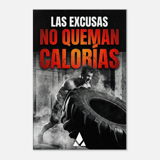 Lienzo Motivacional "Las Excusas No Queman Calorías" – Potencia Tu Espacio con Inspiración Fitness - Aury SportPrint MaterialAury Sport20x30 cm / 8x12″e0533584 - 096c - 425f - 9940 - 786ac7df0fdf