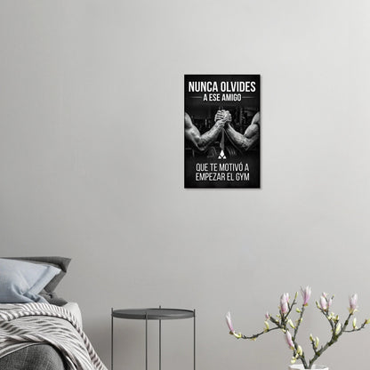 Lienzo Motivacional "Nunca Olvides" - Arte Inspirador para Tu Espacio Fitness en Blanco y Negro - Aury SportPrint MaterialAury Sport40x60 cm / 16x24″89acbbd2 - 364e - 4d02 - a672 - 4e214a1cdae7