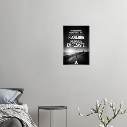 Lienzo Motivacional: "Recuerda Por Qué Empezaste" - Inspiración en Tonalidades Grises para tu Espacio - Aury SportPrint MaterialAury Sport40x60 cm / 16x24″0232909d - c262 - 41cd - 99c1 - ae3ed4b8ac4a