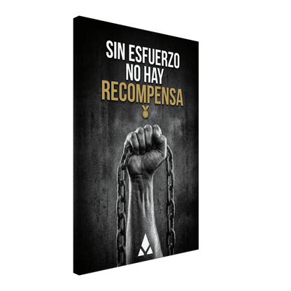 Lienzo Motivacional "Sin Esfuerzo No Hay Recompensa" - Arte de Pared con Mensaje de Fortaleza en Blanco y Negro y Oro - Aury SportPrint MaterialAury Sport20x30 cm / 8x12″b023144e - 6c0f - 4bf6 - b9e6 - 254cfc6846be