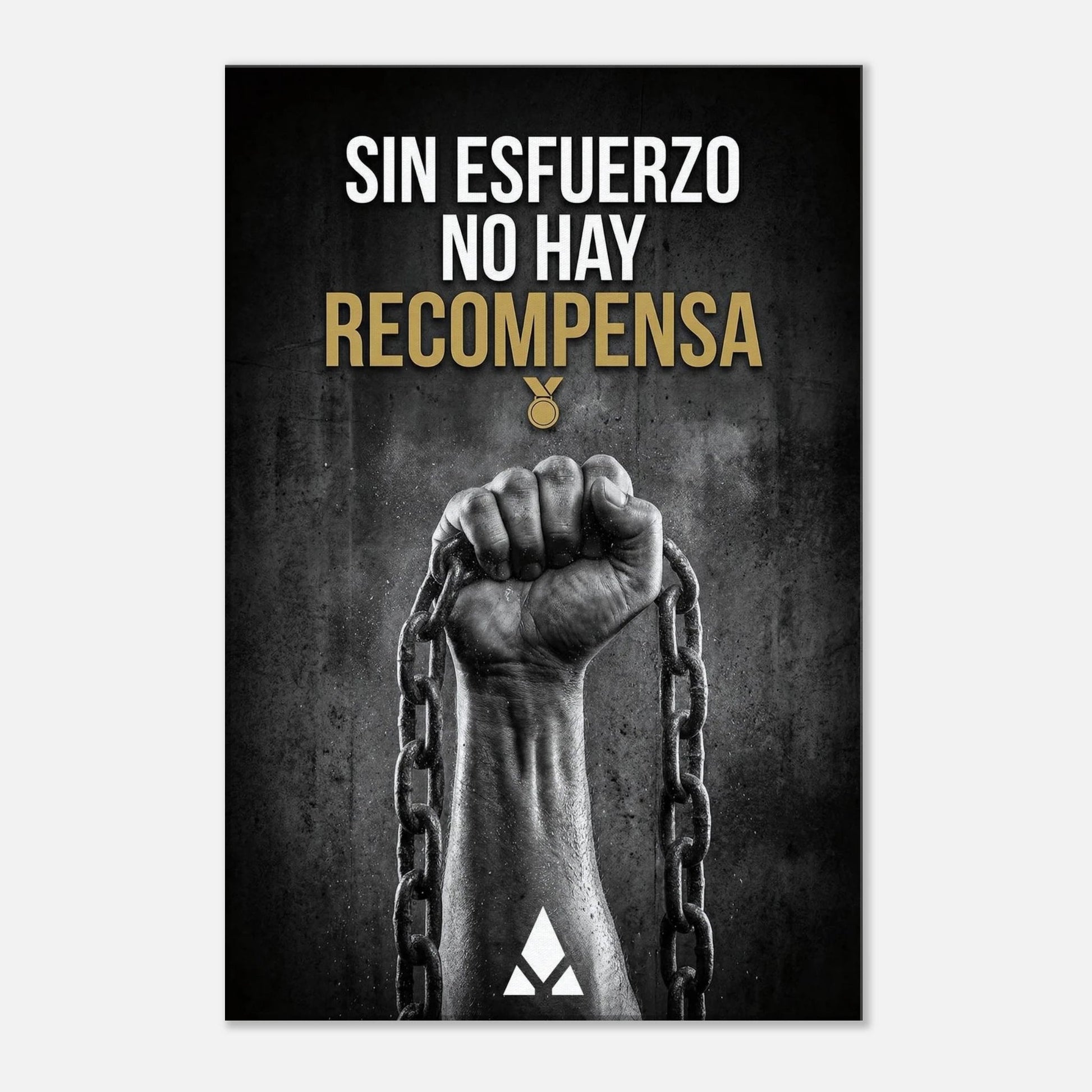Lienzo Motivacional "Sin Esfuerzo No Hay Recompensa" - Arte de Pared con Mensaje de Fortaleza en Blanco y Negro y Oro - Aury SportPrint MaterialAury Sport20x30 cm / 8x12″e18baf8a - 633d - 4824 - abd5 - d4afb687c8c7
