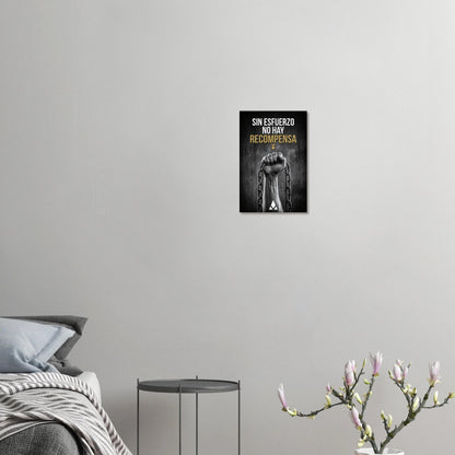 Lienzo Motivacional "Sin Esfuerzo No Hay Recompensa" - Arte de Pared con Mensaje de Fortaleza en Blanco y Negro y Oro - Aury SportPrint MaterialAury Sport30x45 cm / 12x18″295a2864 - 6098 - 49b7 - b9b6 - 4128113368cc