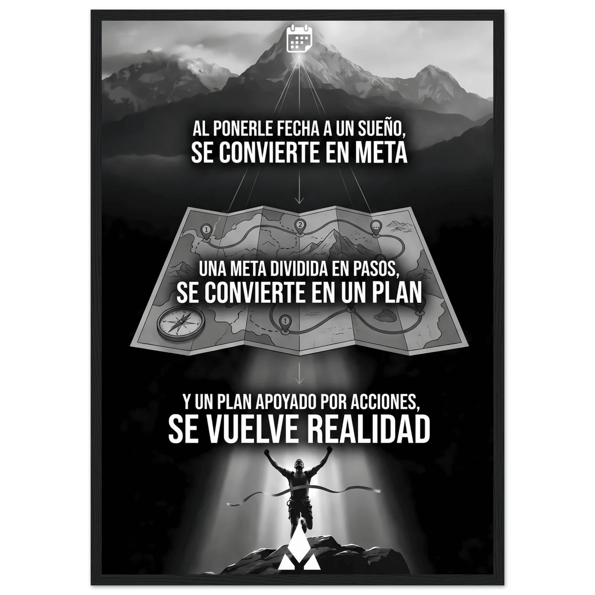Póster enmarcado "De Sueño a Realidad": Inspiración de Montaña en tu Hogar - Aury SportPrint MaterialAury Sport21x29.7 cm / 8x12"1e865893 - d930 - 4f2f - aac0 - af1f6f792214
