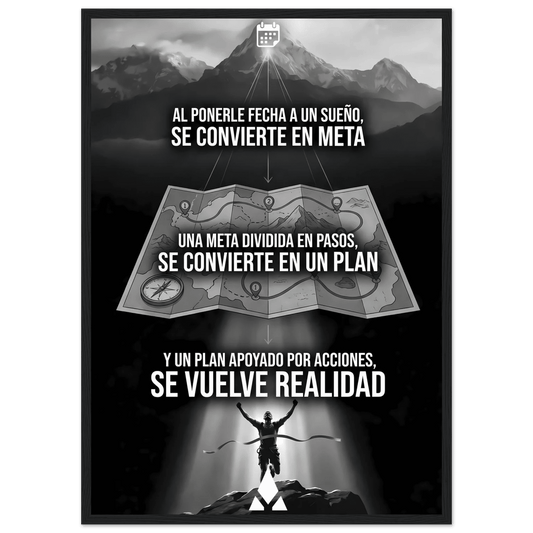 Póster enmarcado "De Sueño a Realidad": Inspiración de Montaña en tu Hogar - Aury SportPrint MaterialAury Sport21x29.7 cm / 8x12"1e865893 - d930 - 4f2f - aac0 - af1f6f792214