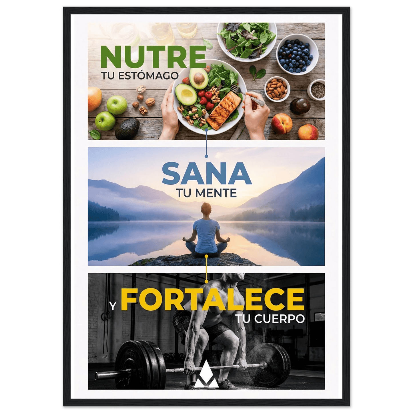 Póster Enmarcado: Nutre, Sana, Fortalece - Inspiración para Cuerpo y Mente - Aury SportPrint MaterialAury Sport21x29.7 cm / 8x12"a7566b58 - 8b8d - 4996 - b0ed - 31a6c105aa24