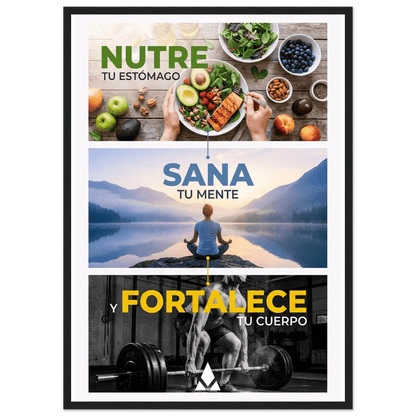 Póster Enmarcado: Nutre, Sana, Fortalece - Inspiración para Cuerpo y Mente - Aury SportPrint MaterialAury Sport21x29.7 cm / 8x12"a7566b58 - 8b8d - 4996 - b0ed - 31a6c105aa24