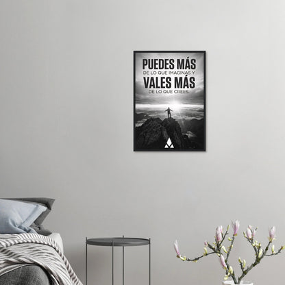 Póster Enmarcado 'Puedes Más': Inspiración en Monocromo con Marco de Madera - Aury SportPrint MaterialAury SportA2 (42 x 59.4 cm)4928046e - 89be - 4fc6 - 8489 - dc0244995f6a