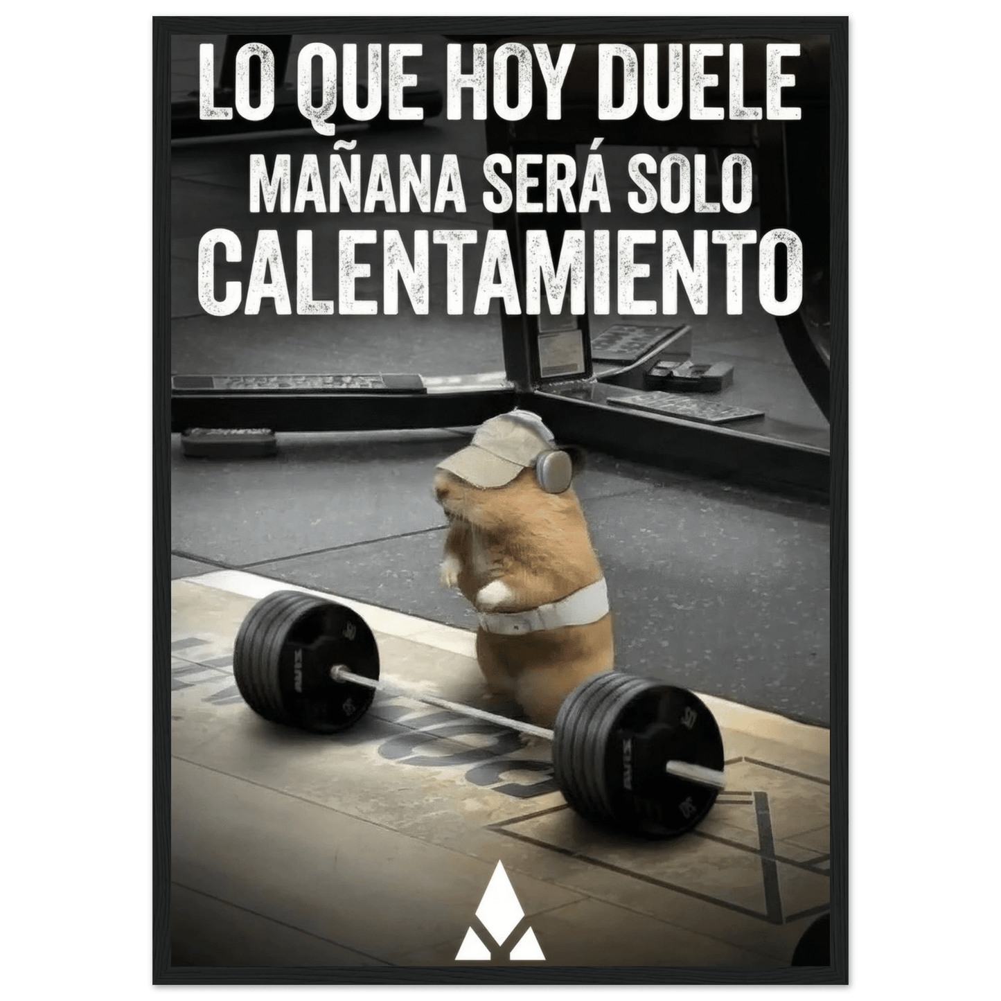 Póster Motivacional de Gimnasio con Hámster Levantando Pesas - Marco de Madera - Aury SportPrint MaterialAury Sport21x29.7 cm / 8x12"4970a86f - 0cbf - 4291 - 9099 - c1ea946a7d7f