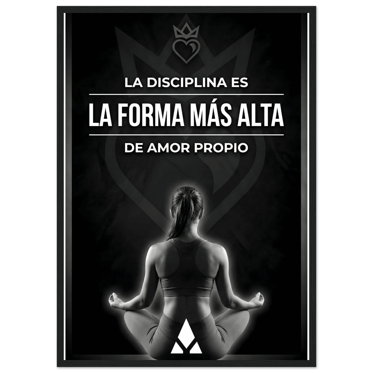 Póster Motivacional "Disciplina es Amor Propio" – Elegancia en Blanco y Negro con Marco Premium - Aury SportPrint MaterialAury Sport21x29.7 cm / 8x12"cf592cf3 - d255 - 4836 - ac4a - 98315e284e73