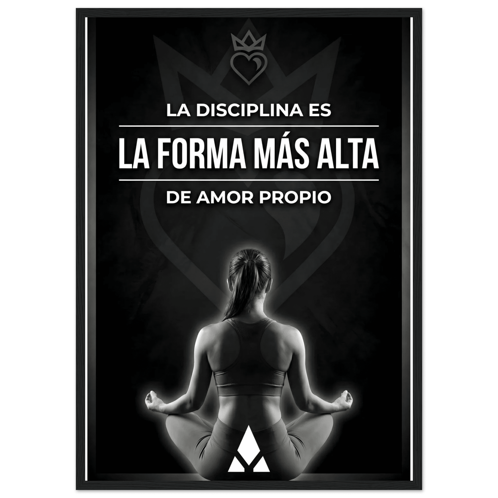 Póster Motivacional "Disciplina es Amor Propio" – Elegancia en Blanco y Negro con Marco Premium - Aury SportPrint MaterialAury Sport21x29.7 cm / 8x12"cf592cf3 - d255 - 4836 - ac4a - 98315e284e73