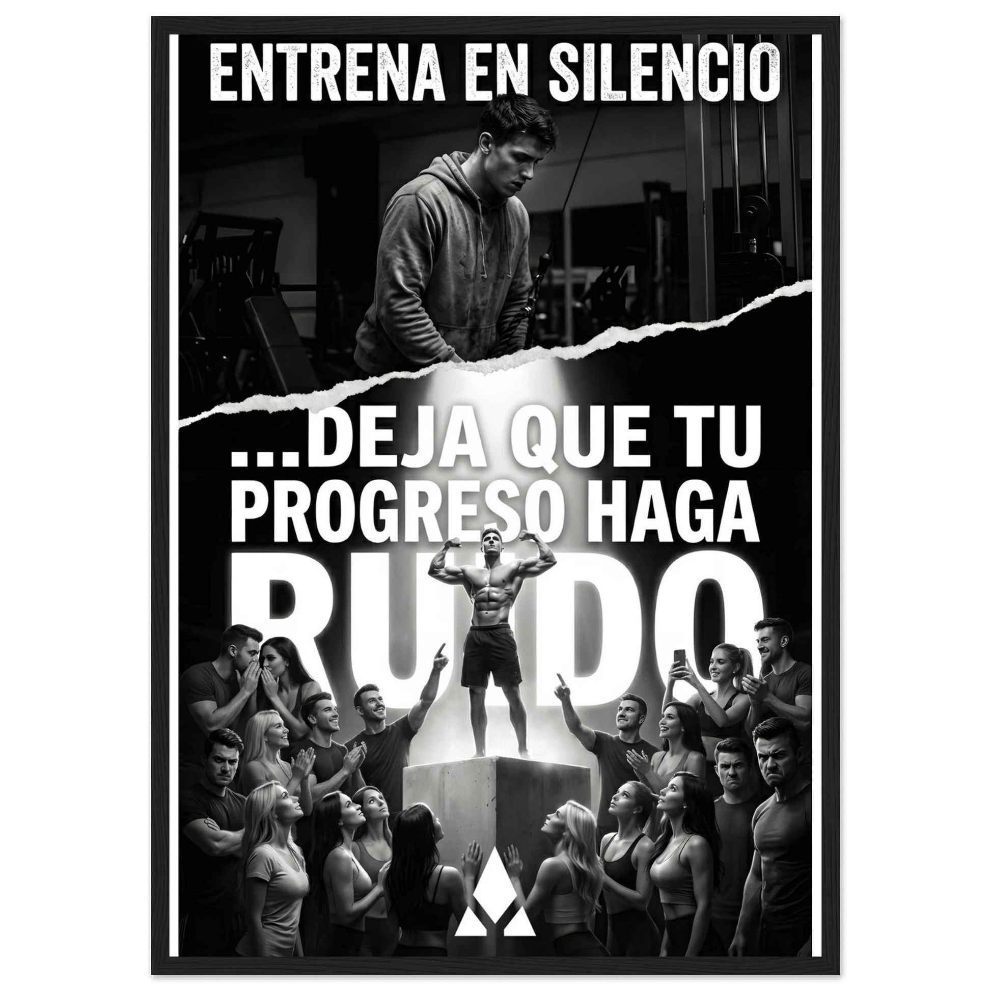 Póster Motivacional "Entrena en Silencio" - Arte Semibrillante en Marco de Madera - Aury SportPrint MaterialAury Sport21x29.7 cm / 8x12"455fba79 - a49b - 4ad4 - ba84 - 7fb2406ddf9a