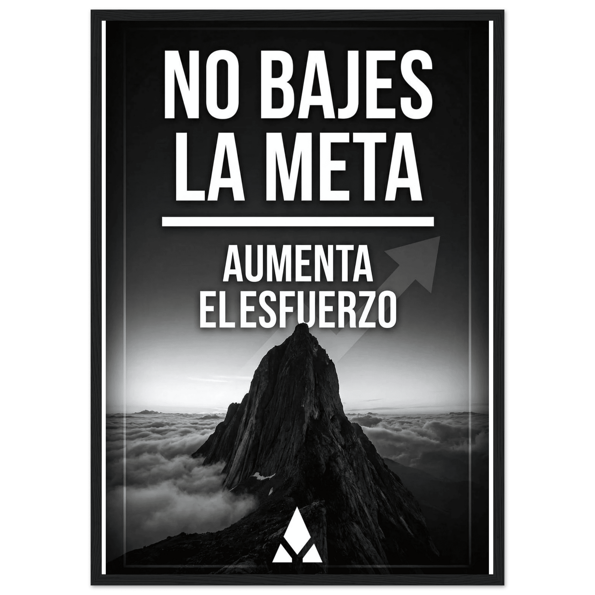 Póster Motivacional "No Bajes la Meta" con Marco de Madera – Inspira tu espacio con un estilo audaz - Aury SportPrint MaterialAury Sport21x29.7 cm / 8x12"b24b0632 - 9638 - 47f3 - aca1 - ad19d11df40b