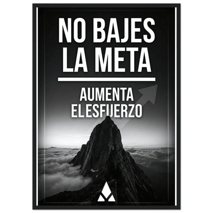 Póster Motivacional "No Bajes la Meta" con Marco de Madera – Inspira tu espacio con un estilo audaz - Aury SportPrint MaterialAury Sport21x29.7 cm / 8x12"b24b0632 - 9638 - 47f3 - aca1 - ad19d11df40b