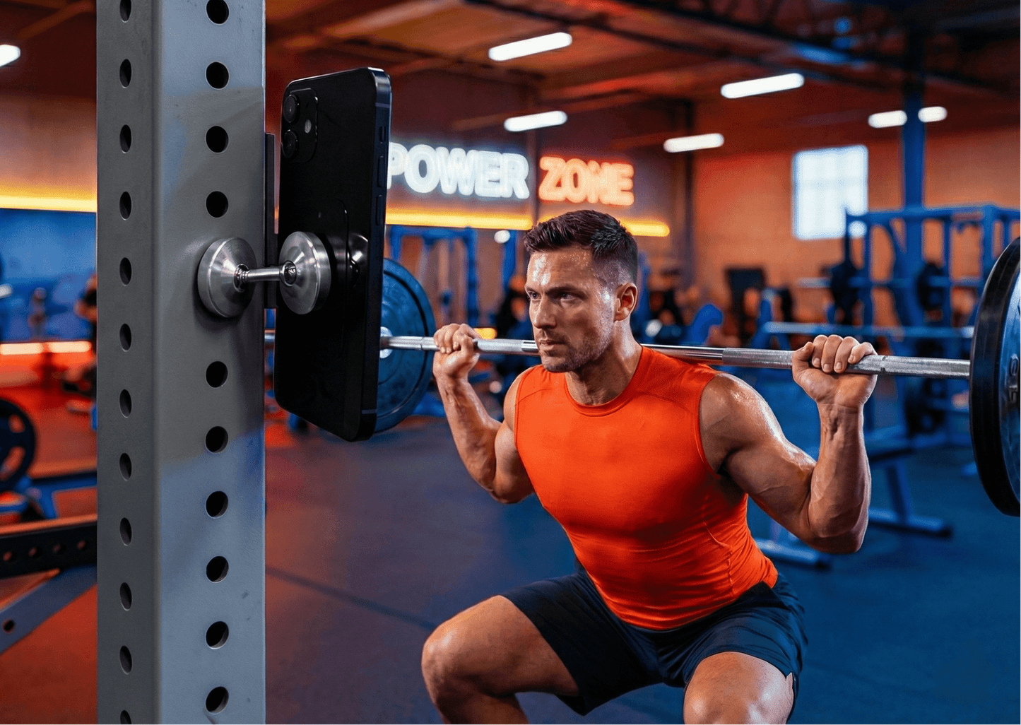 Soporte para móvil con imán doble - Aury SportAury SportPlateadoSoporte para móvil con imán doble