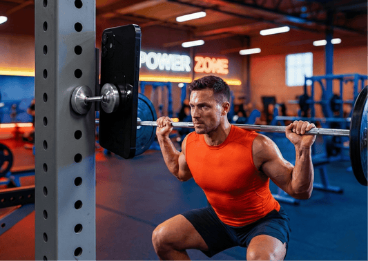 Soporte para móvil con imán doble - Aury SportAury SportPlateadoSoporte para móvil con imán doble