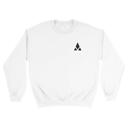 Sudadera blanca logo bordado hombre - Aury SportPrint MaterialAury SportBlancoSudadera blanca logo bordado hombre