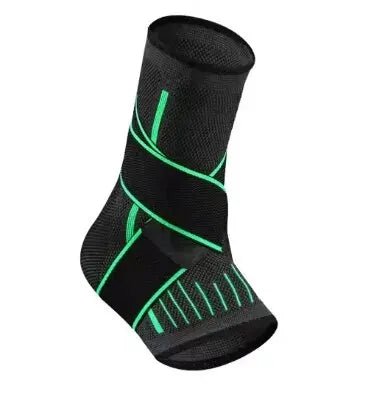 Tobillera Deportiva de Compresión Ajustable - Aury SportAury SportVerdeAdjustable Compression Ankle Support Men & Women, Running Hiking Basketball Ankle Brace Sports Protection